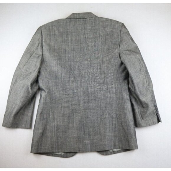 Paul St. James Men's Blazer Jacket Gray Two Button Size 39S - Picture 8 of 8